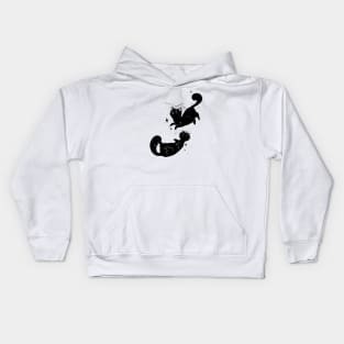 Kawaii Cute Black Cats Kids Hoodie